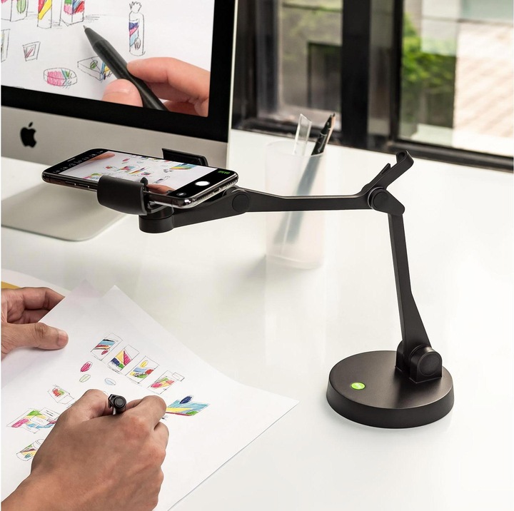 Actual product image Ipevo Uplift cell phone holder for visual communication and presentations