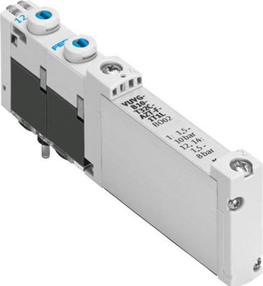 Festo VUVG 2x3/2 Solenoid Valve, 10mm, T1 Plug