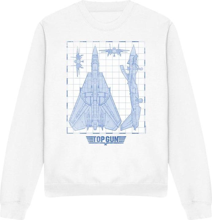 Immagine prodotto Top Gun Felpa Diagramma del Jet Adulto Unisex (M)