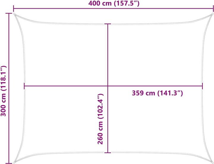 Produktbild vidaXL Outdoor Sonnenschutz Markise (400 x 300 cm)