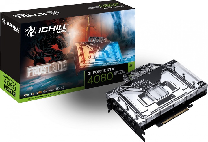 Image du produit Inno3D GeForce RTX 4080 SUPER ICHILL FROSTBITE - 16 Go GDDR6X, 1x HDMI, 3x DP (16 Go)
