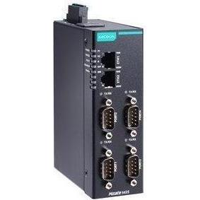 Moxa MGATE 5435-T - Gateway Modbus RTUASCIITCP-EtherNetIP a 4 porte, con temperatura di esercizio da -40 (4 porte), Switch di rete, Nero