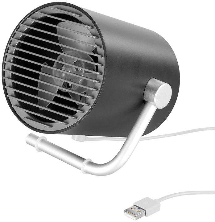 Produktbild Pearl Mini-USB-Tischventilator im Turbinen-Design (60 dB)