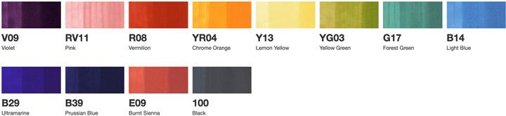 Image du produit Copic Marqueurs sketch (Gris clair, 5 mm, 12 x)
