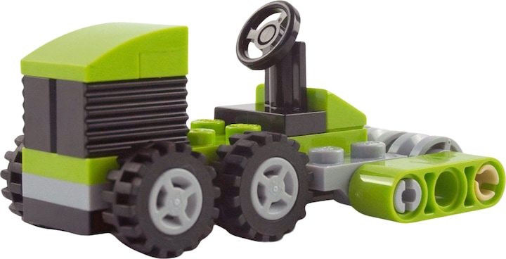 Produktbild LEGO Minifigur City Arbeiter Worker mit Rasenmaeher (952303, LEGO Technic)