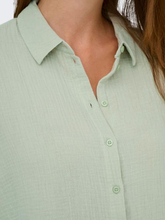 Image du produit JdY Coupe normale Col chemise Poignets avec bouton Coupe volumineuse des manches Chemise (M)