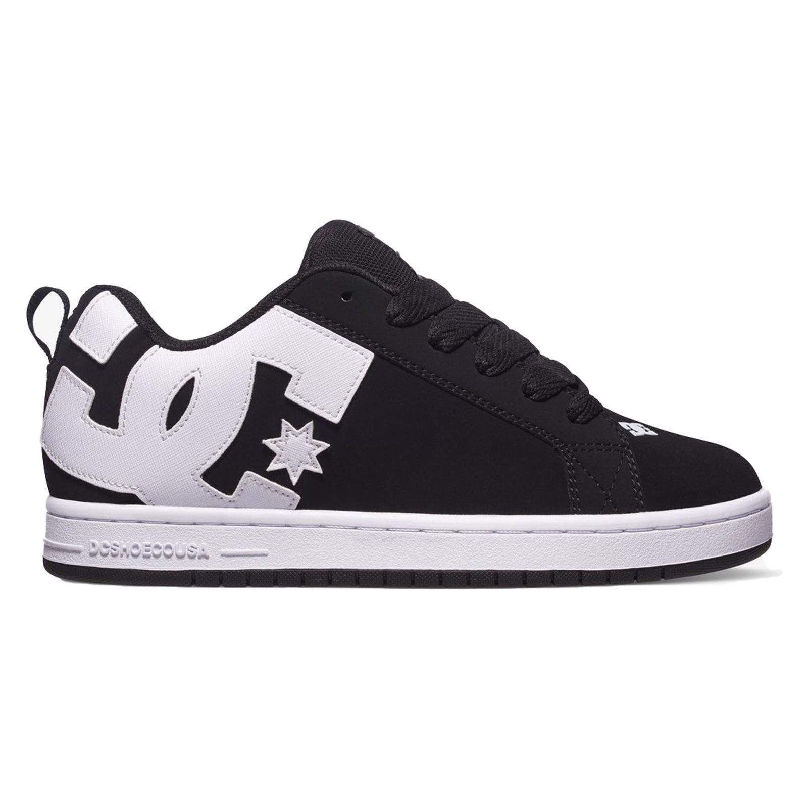 Dc Shoes, Mannen, Sneakers, Hof Graffik, Zwart, Wit, (43)