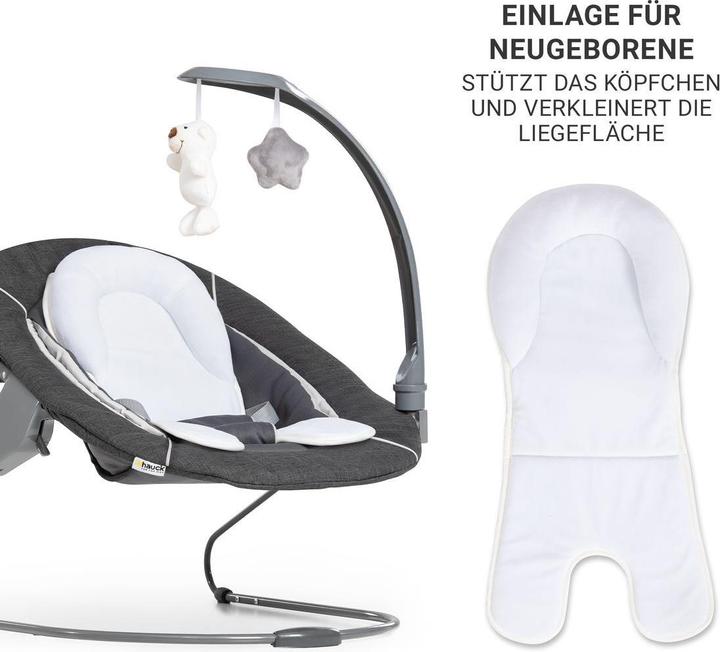 Produktbild Hauck Hochstühle Alpha Plus Black 4-tlg. Newborn Set Deluxe (Hochstuhl)