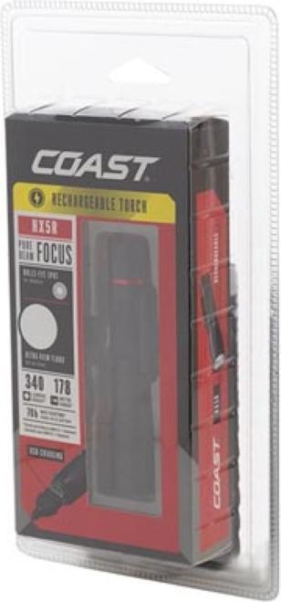 Actual product image Coast HX5R rechargeable torch 620 lumens (10.20 cm, 400 lm)
