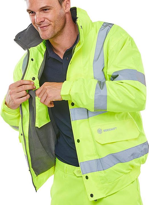 Produktbild Beeswift Warnjacke Bomber, Grösse XXL, gelb (XXL)