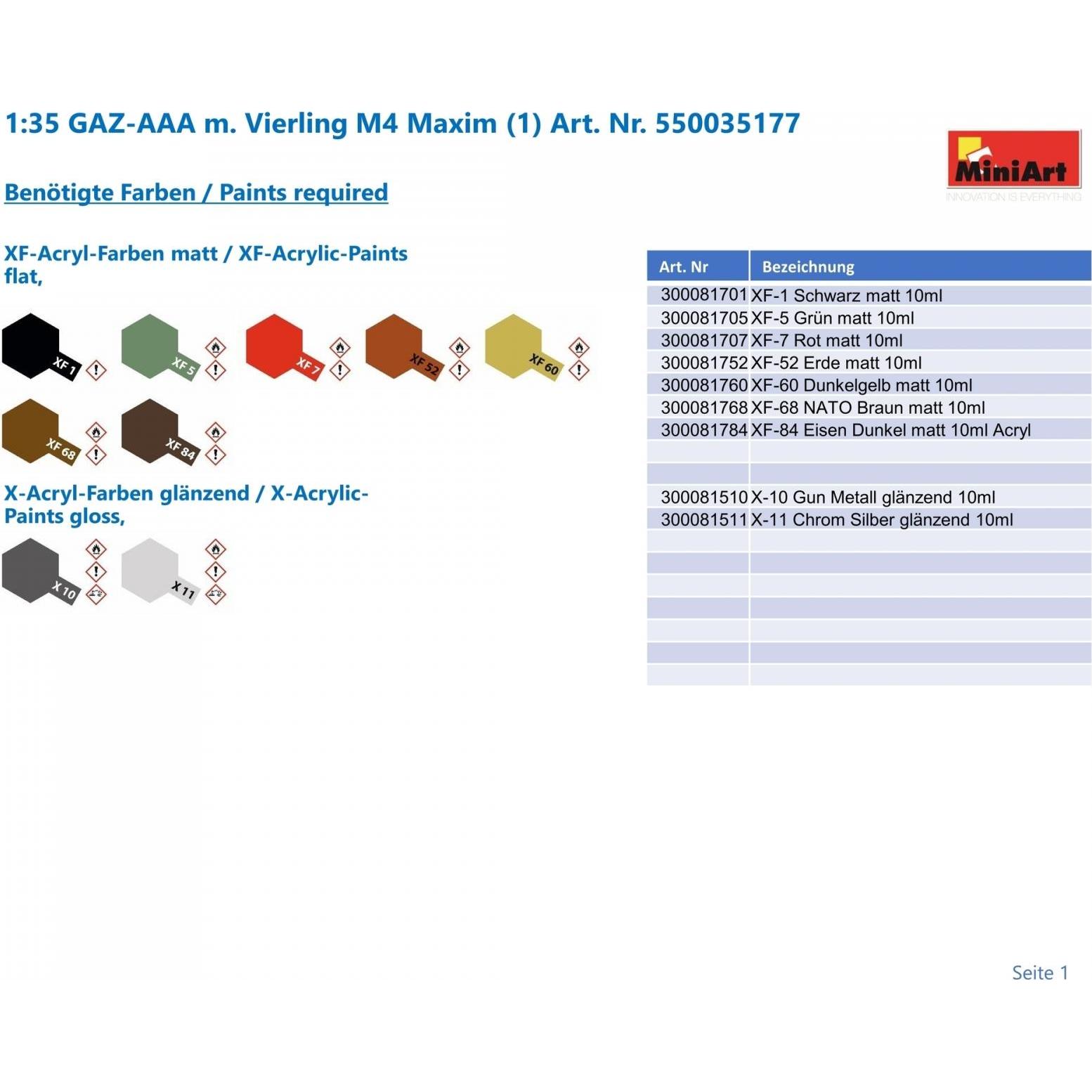 Thumbnail - Mini art GAZ-AAA s/Quad M-4 Maxim