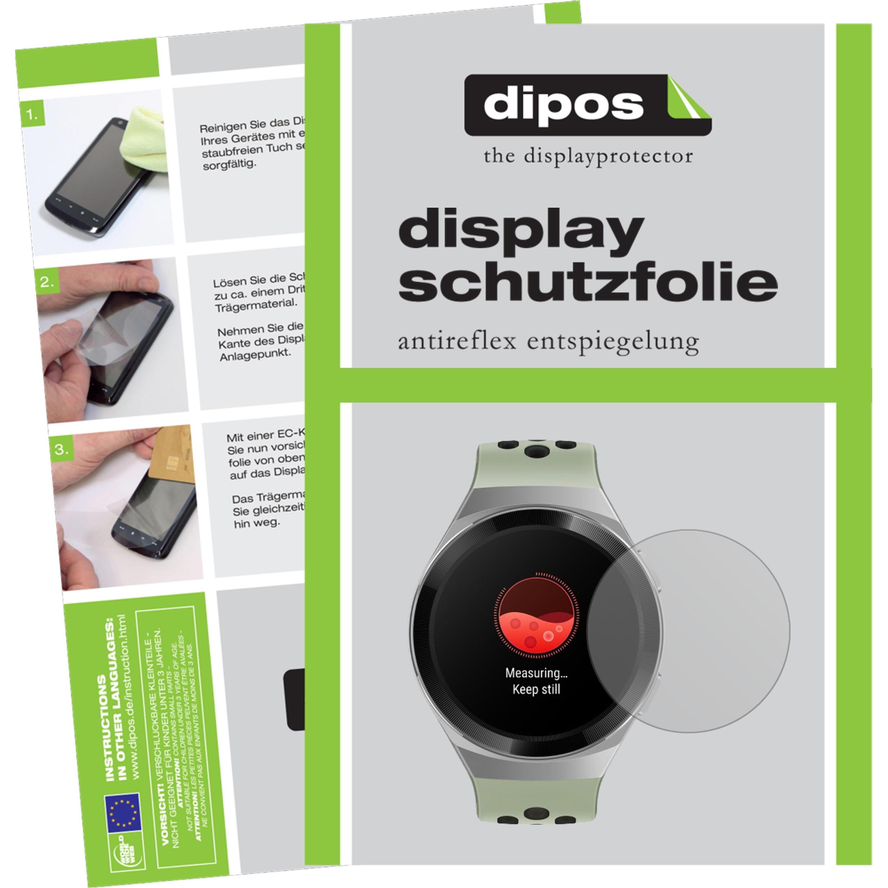 Dipos Displayschutzfolie Antireflex, Smartwatch Schutzfolie, Transparent