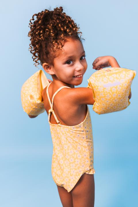 Productafbeelding Swim Essentials Badeanzug Mädchen 134/140 Yellow Flowers (134, 140)