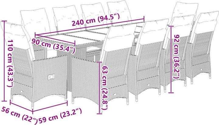 Produktbild vidaXL Bistro Set