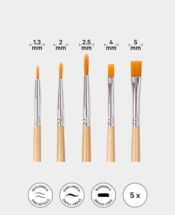 Actual product image I Am Creative Universal brush set - Artist set (5 mm)