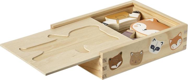 Vertbaudet Jeu d'encastrement pour jeunes enfants avec animaux à habiller, bois FSC®.