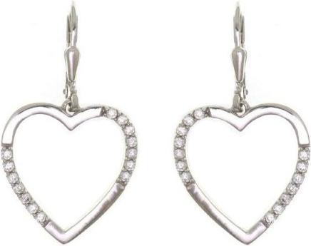 Immagine prodotto Passion Orecchini In Argento Rodato - Cuore - Zirconia (Argento)