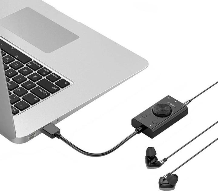 Produktbild Orico Other Computer Accessory SC2 External Multifunction Sound Card with USB-A - Black (USB 2.0)