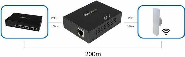Actual product image StarTech GIGABIT POE+ EXTENDER - 100M (802.3af (PoE), 802.3at (PoE+), 3.20 W)