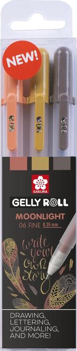 Produktbild Sakura Gel-Tintenroller Gelly Roll Moonlight 06 "Nature" (3x)