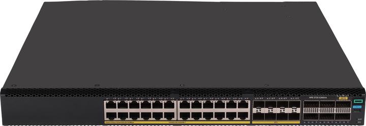 Produktbild HPE Networking Comware Data Center Switch 24p 10GBASE-T 8p SFP+ 1G/10G 6p QSFP28 100G 5720 (38 Ports)