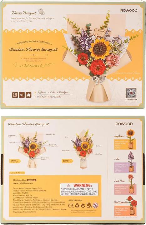 Actual product image Robotime Bouquet