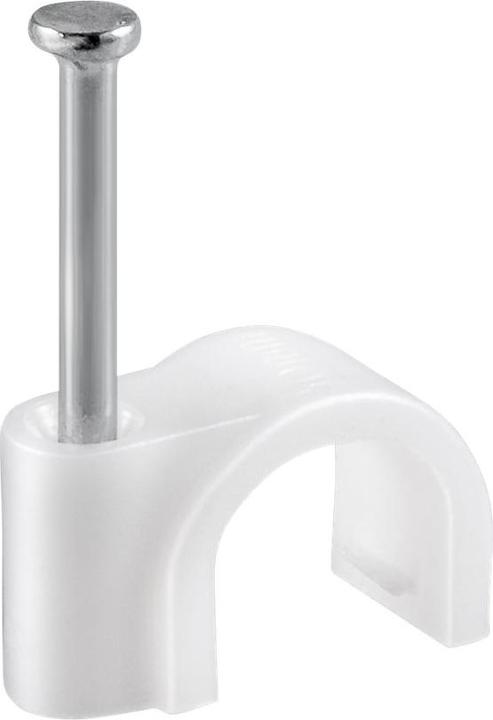Actual product image Goobay Cable clamp, white max. cable diameter : 14.0 mm