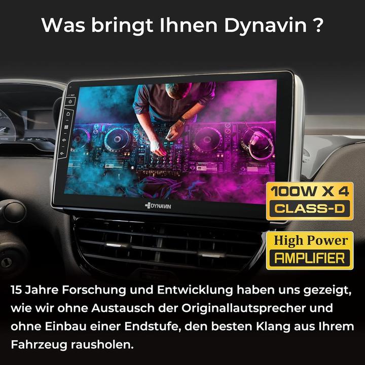 Dynavin D9-PG208 Premium Flex Autoradio für Peugeot 208 (Android Auto)
