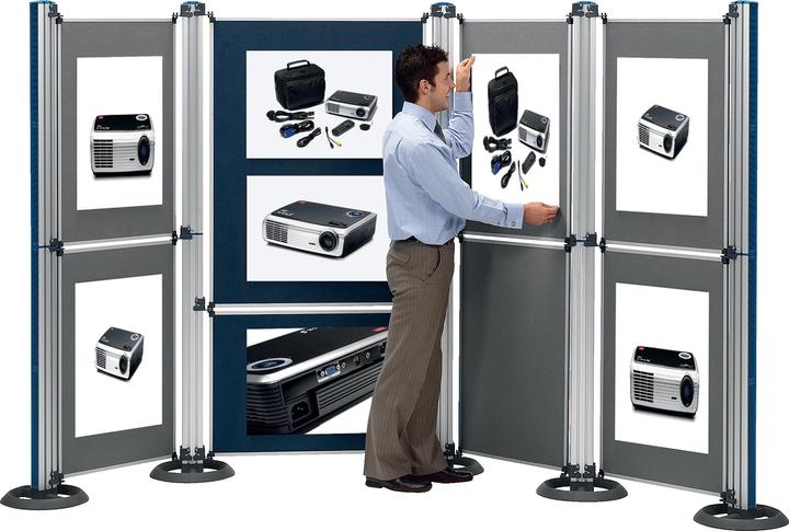 Produktbild Nobo Multifunktionswand Modular Standsäulen mit Standfüssen