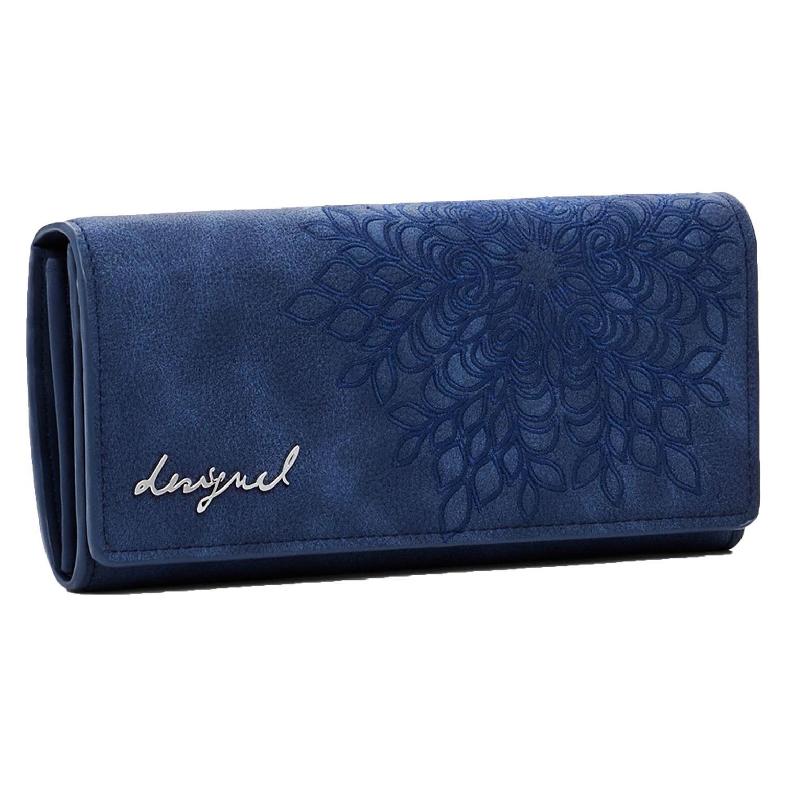 Desigual, Damen, Portemonnaie, Sierra Geldbörse 19 Cm, Blau