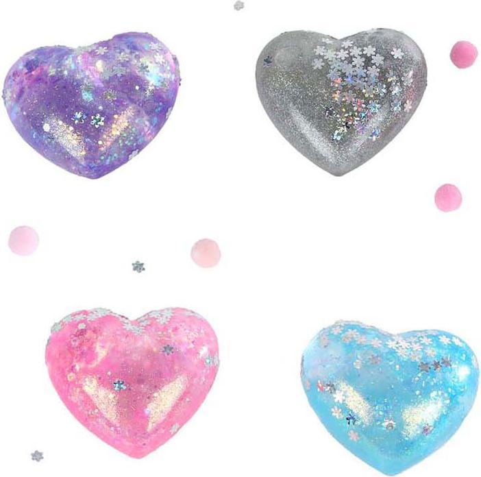 Produktbild Quetschball Herz mit Glitzer