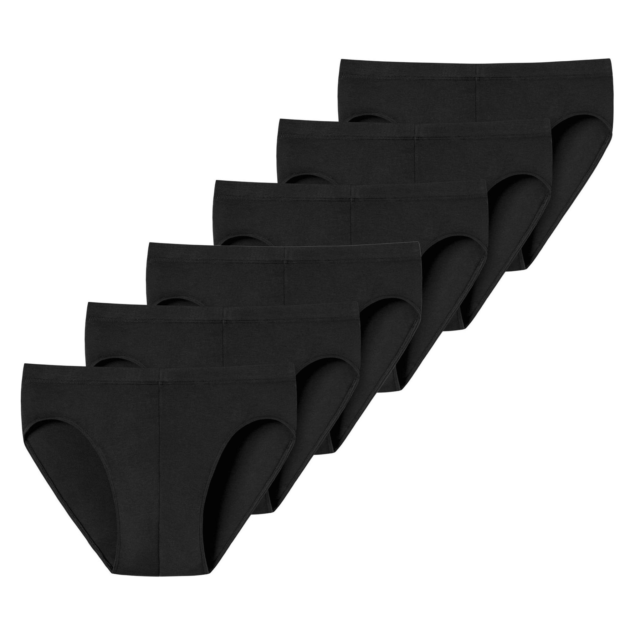 Uncover By Schiesser, Herren, Unterhosen, Uncover Cotton 6PACK Supermini, Schwarz, (Xl, 6er Pack)