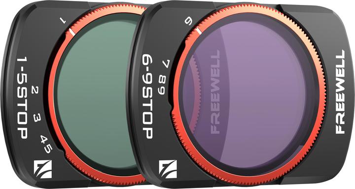 Image du produit Freewell Jeu de 2 filtres variables DJI Osmo Pocket 3 ND 1-5 Stop, 6-9 Stop