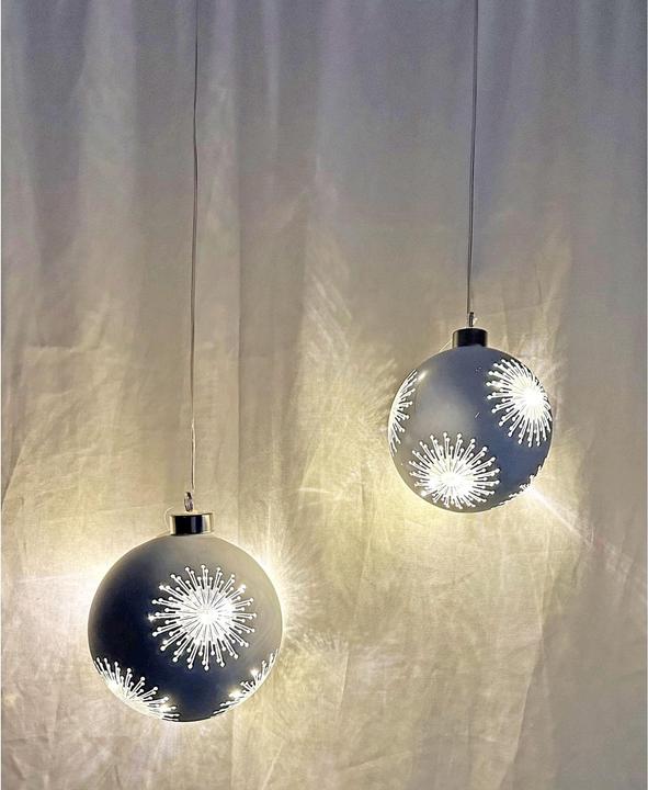 Actual product image GuGus LED glass ball silver