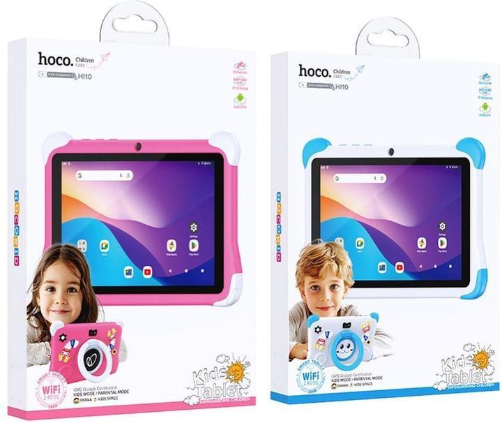 Image du produit Hoco Headphone with microphone tablet for kids 3GB / 32GB HD Android 14 HI10 blue (WLAN uniquement, 8", 32 Go, Blanc, Bleu)