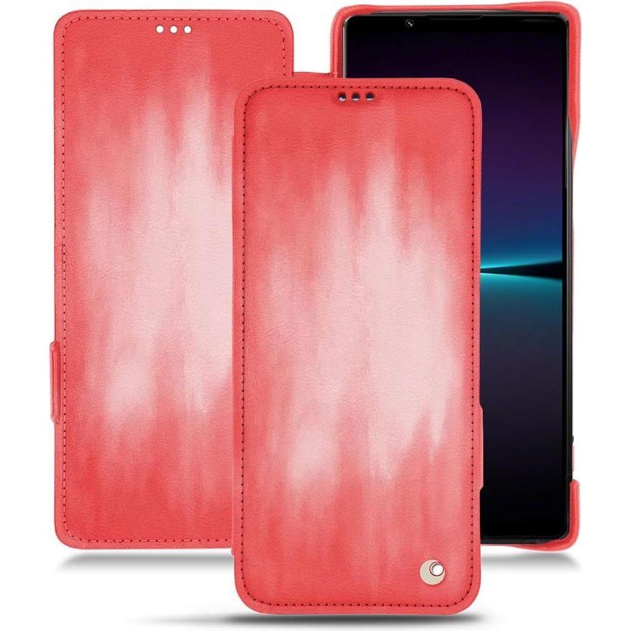 Thumbnail - Noreve Lederschutzhülle horizontal (Sony Xperia 1 IV), Smartphone Hülle, Rosa