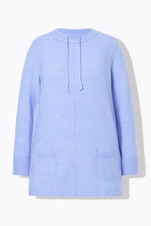 Produktbild Ulla Popken Pullover, Stehkragen, Kordel, Taschen, Langarm (60)