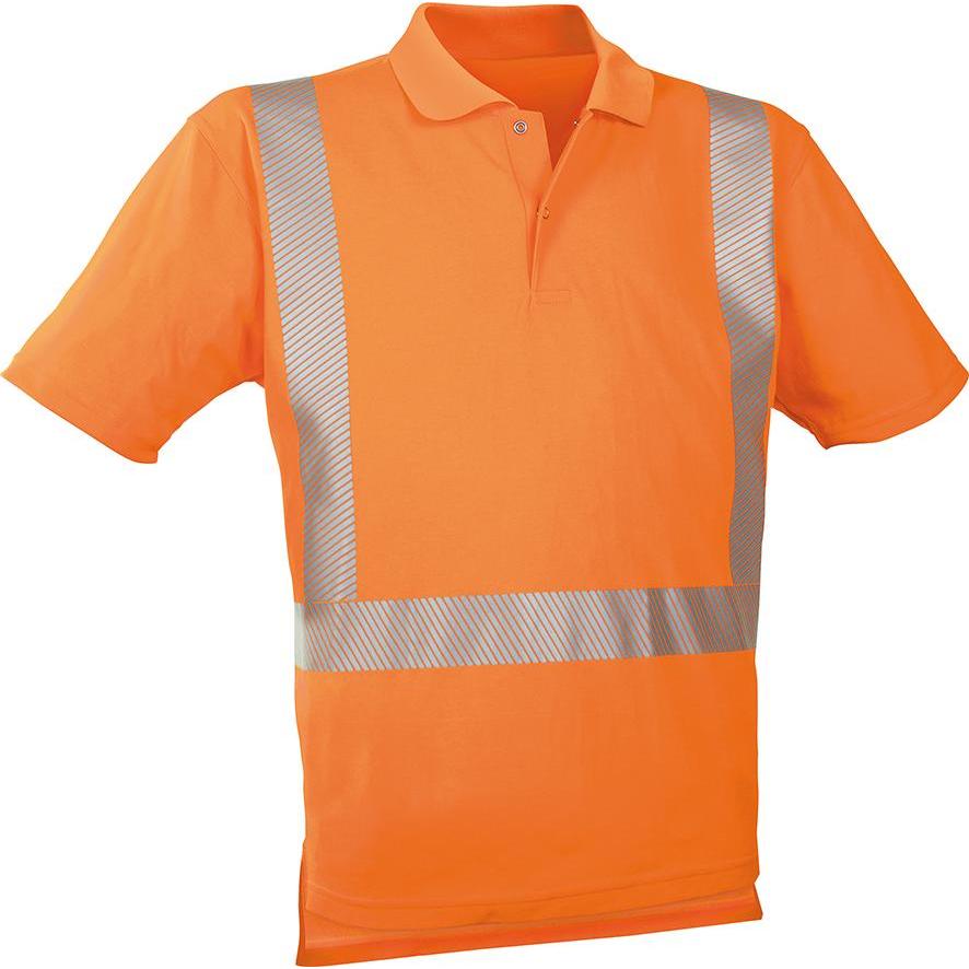 Watex, Arbeitsjacke, Warn-Polo-Shirt leuchtorange, Gr. M (M)