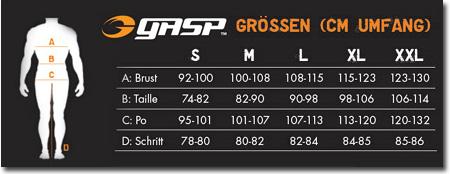 Actual product image Gasp Tapered Sweatshorts Light Grey Melange (XL)