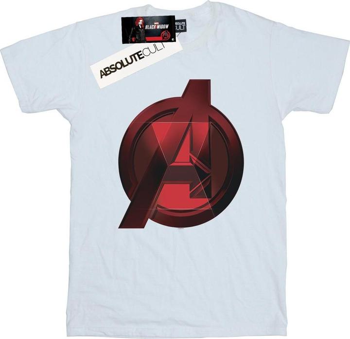 Produktbild Black Widow Film Avengers Logo Baumwolle Boyfriend TShirt (XL)