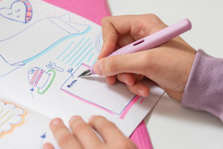 Image du produit Pelikan o structure Stylo à plume pour gauchers L (Pink, 1 x)