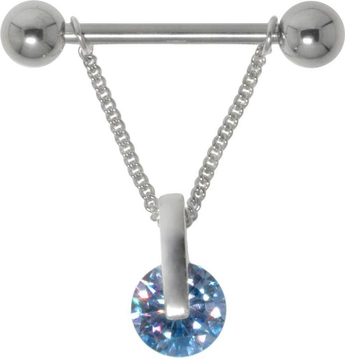 Immagine prodotto Bijouteria Piercing petto (Acciaio chirurgico 316L, Argento 925, Zirconia)