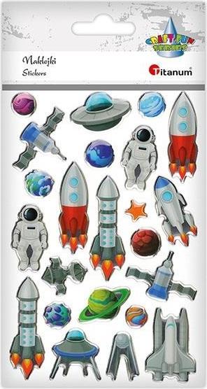 Produktbild Teka Weltraum-Harzaufkleber, 23 Stück, Mischung