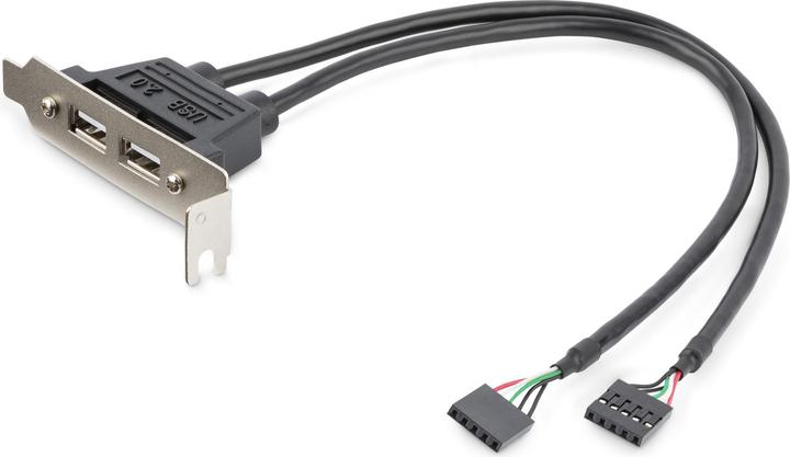 Produktbild StarTech 2 Port USB 2.0 Low Profile Slotblech - Buchse (USB-A, 2 Ports)