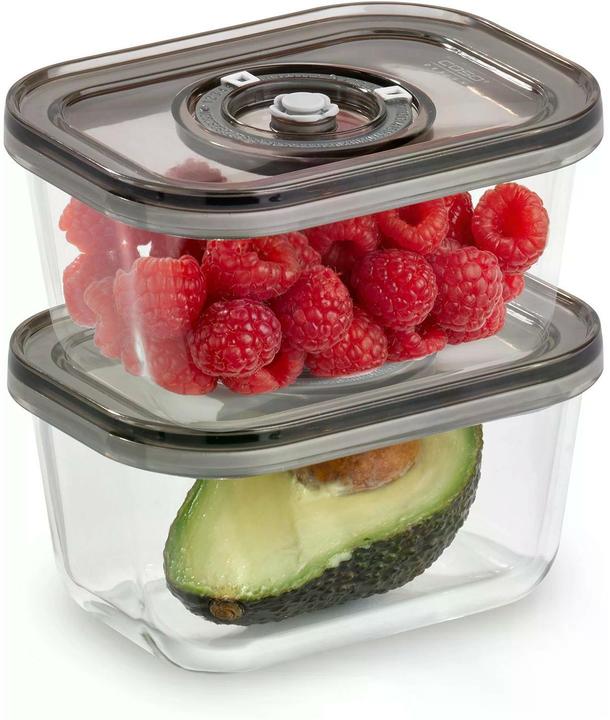 Productafbeelding Caso VacuBoxx Eco-Duo S Glazen vacuümhouders met kunststof deksel, 0,5 L, 2 stuks (1 l)