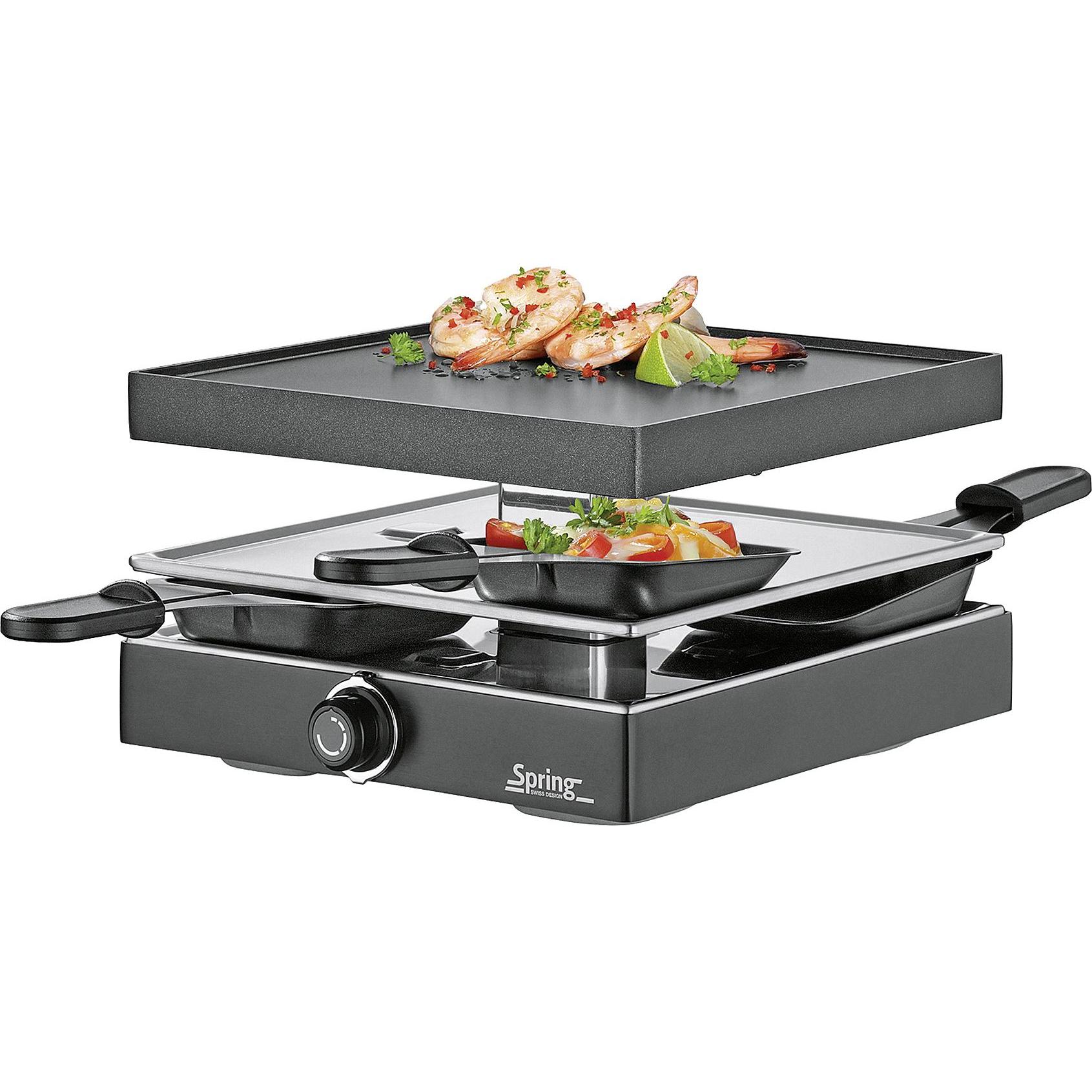 Spring Raclette4 CLASSIC, Racletteofen, Schwarz