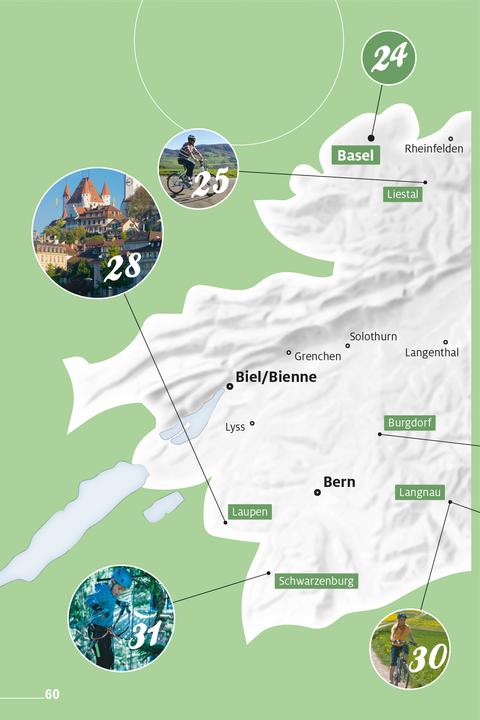 Produktbild Kümmerly+Frey Erlebnis Schweiz E-Bike Touren - Führer (Deutsch, 2025)