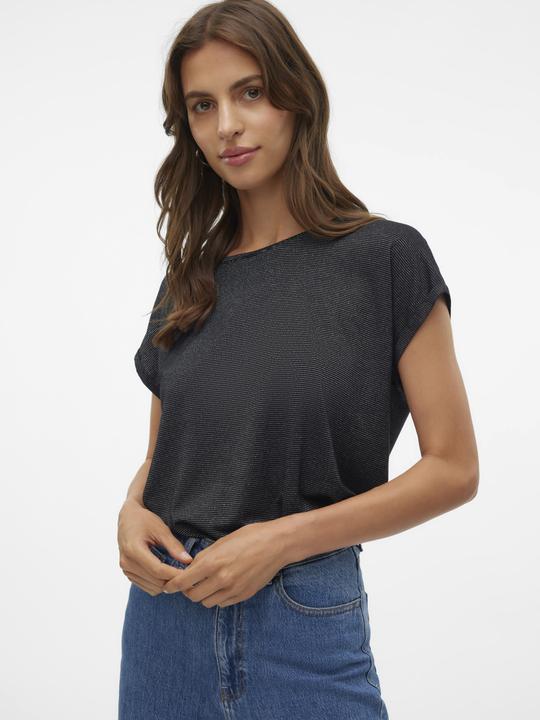 Image du produit Vero Moda Vmlava Glitter Ss Top Stripe Ga (XXL)