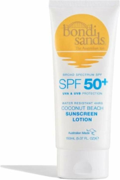 Productafbeelding Bondi Sands SPF50+ water resistant 4hrs coconut beach sunscreen lotion 1 (Zonnemelk, SPF 50+, 150 ml)