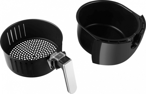 Actual product image ECG AF 3500 fryer Single Hot air fryer Black, Stainless steel